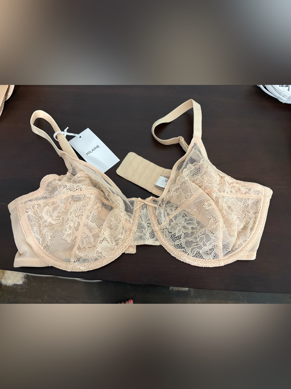 Hilaine nude breast minimizer bra - enchant 38 DD/E